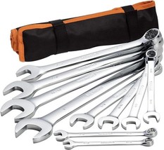 Kendo 10-Pieces Combination Wrench Set; SAE 5/16&quot; up to 1&quot; Chrome Vanadi... - $782.50 MXN