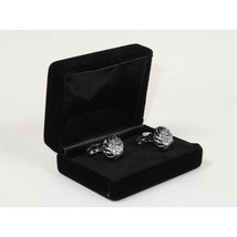 Men's Fashion Cufflinks By J.Valintin Silver/Gold Plated With Crystals JVC-6 image 2