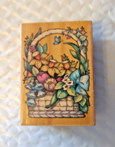 468H Spring Bouquet Wooden Rubber Stamp by All Nights Media - $3.95