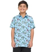 Pacific Trail Boys Girl Polo Light Blue Golf Cart Shirt UPF 50+ Moisture... - $41.60 CAD