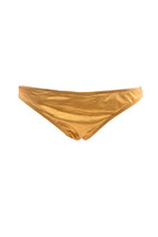 ONE TEASPOON Womens Bikini Bottoms Latex Gold Size S - $38.79