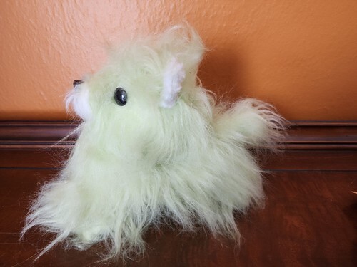 VTG 1960s The Rushton Company Atlanta Georgia Green Dog Plush Stuffed Animal Toy Item image 6