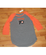 Old Navy NHL Gray &amp; Orange Flyers Shirt NEW Girls Size 14 - £13.21 GBP
