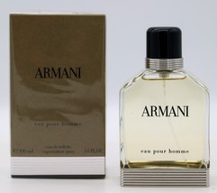 Armani Eau Pour Homme Eau de Toilette Natural Spray 3.4 oz 100 ml NEW SEALED BOX - £234.67 GBP