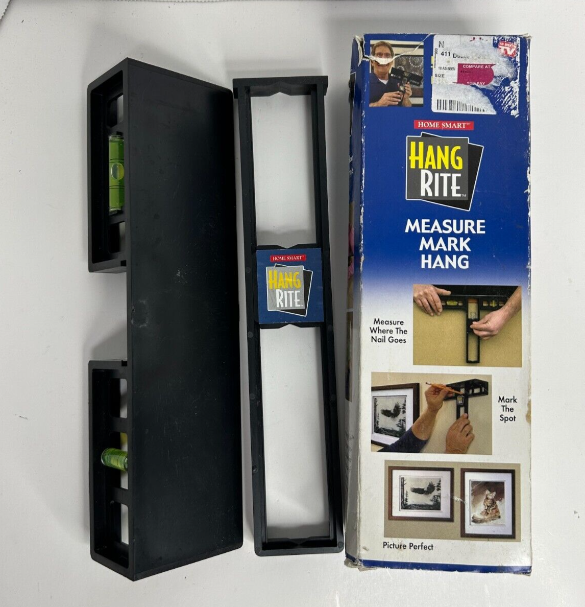 As Seen On TV Hang &amp; Level Picture Hanging Tool By Hang Rite Measure Mar... - $12.95
