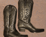 Ladie&#39;s Nine West Western Black Boots 8 Medium Pre-Loved - $59.99