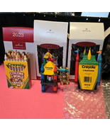 Hallmark Keepsake Christmas Ornament Crayola Crayon 1993,1994 &amp; 2023 Lot... - $20.51 CAD