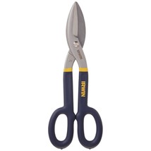 IRWIN Tin Snip, Flat Blade, 12-inch (22012) , Blue - $26.99