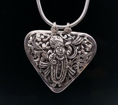 God Shrinathji Vishnu Avtar 925 Sterling Silver Pendant Handmade Jewelry nsp83 - £71.20 GBP