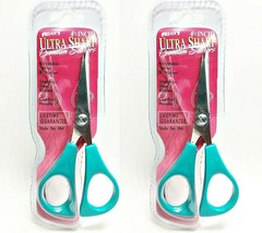 LOT OF 2 Allary Style Ultra Sharp 4.5 Inch Premium Scissors, GREEN - £6.20 GBP