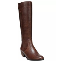Dr Scholls Women Riding Boots Brilliance Size US 6M Wide Calf Whiskey Brown - $49.50