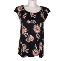 NWT Old Navy Black Size XL Floral Smocked On Off the Shoulder Women Blouse Top - £15.97 GBP