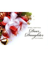 Merry Christmas Dear Daughter &amp; Family - Christmas Greeting Card - 20856 - $51.04 MXN