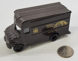 *B61) UPS United Parcel Service 4&quot; Diecast Delivery Brown Box Truck - $9.89