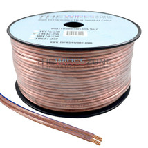 Car Home Audio Speaker Wire Transparent Clear Cable 12Awg 250Ft 12/2 Gauge - £59.07 GBP