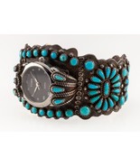 Navajo Needlepoint Cuff Watch by F.M. Begay 38mm Wide - €603,21 EUR