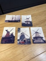 Vintage 1992 Lot of 5 Photographs Netherlands Windmills Ships KG JD - £7.78 GBP