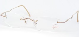 Vintage Ni Gu Ra N 1070 C Gold /LIGHT Mauve Eyeglasses Glasses Rimless 51-19-135mm - £31.20 GBP