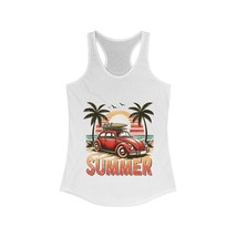 retro summer beach fun Women&#39;s Ideal Racerback Tank gift hot  - $18.95+