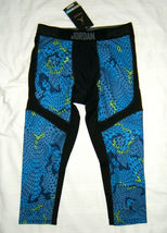 Nike Jordan Boys Training Compression Leggings 3/4 Length XL - £15.95 GBP