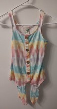 Lily Bleu Multi Color Tie Dye Tie Waist Sleeveless Tank Top Girls Size S... - $7.85