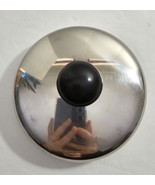 Vintage Copco SS Black Top Knob 4 1/4&quot; Round Kettle Replacement Lid #76 - $352.39 MXN