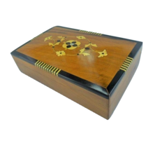 Trinket Thuya wooden floral pattern Storage box with inlaid Mother of pe... - £65.95 GBP
