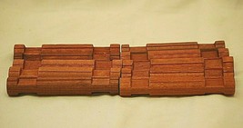 Lincoln Logs Western Cabin Building Toy 10 Round Log Pieces Double Notch 4-1/2" - $9.89
