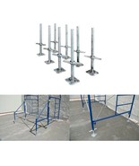 24 In. Adjustable Scaffolding Leveling Jacks in Galvanized Steel with He... - $481.30