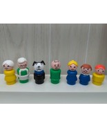 Fisher-Price Little People vintage lot lucky dog white hair teacher shop... - $48.85