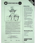 Honkytonk Man Ad (1983) - Warner Home Video - Pre-owned - £7.43 GBP