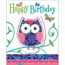 Owl Pal 8 Ct Invitations Birthday Party with Envelopes - £4.28 GBP
