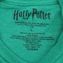 Harry Potter Shirt Mens L Green Short Sleeve Slytherin Graphic Print Tee - £17.89 GBP