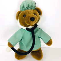 Doctor Nurse Bear Plush Cuddle Me Toys Surgery Stethoscope Stuffed Animal Tag Dr - £23.62 GBP