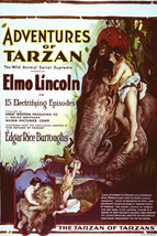 Elmo Lincoln in Adventures of Tarzan 24x18 Poster - £19.15 GBP