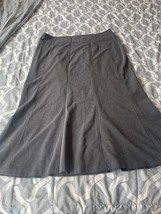 DKNY Skirt Women&#39;s Medium Gray Zip A-Line Casual 16 - $12.00
