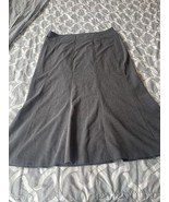 DKNY Skirt Women&#39;s Medium Gray Zip A-Line Casual 16 - $12.00