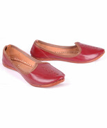 F. BINDIA Hand Stitching Shoes Handmade Leather Slippers Vintage-Leather... - €32,17 EUR