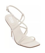 DKNY Women Slingback Strappy Stiletto Sandals Reia Size US 8 Eggnog White - £71.66 GBP