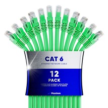 Cat 6 Ethernet Cable 3 Ft 12 Pack Cat6 Cable LAN Cable Internet Cable Patch Cabl - £35.18 GBP