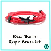 Killer Shark Rope Bracelets - Donating Profits to Save Injured Sea Turtles  - £7.91 GBP