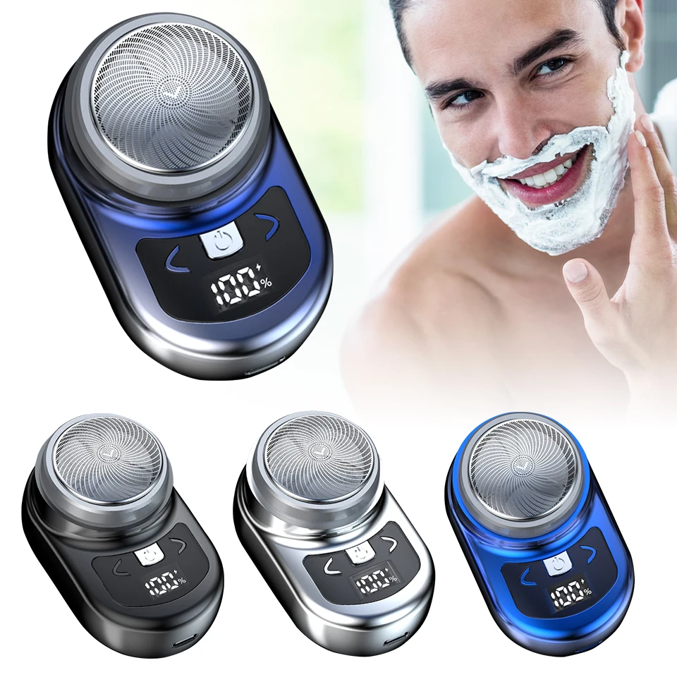 Mini Portable Electric Shave Razor Beard Trimmer Shaver Men&#39;s Razor Type-C - $21.37