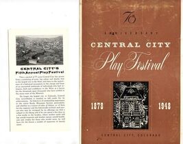 Central City Play Festival 1948 Program 1930's Brochure 1935 &amp; 1936 Covers  - $21.78