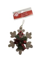 Christmas House Cardboard Christmas Star Ornament W/Berries - $215.72 MXN