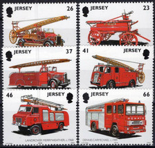 ZAYIX Jersey 1005-1010 MNH Fire Engines Vehicles 092023SM32M - £4.79 GBP