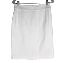 Banana Republic Skirt White Pencil Lined 4 Textured New - $34.64