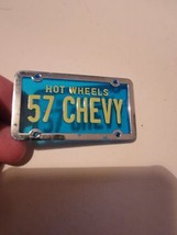Hot Wheels Mini License Plate &#39;57 Chevy Chevrolet  - £12.28 GBP