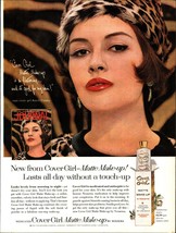 1963 sexy Averil Crosby Cover Girl model matte make-up classic print ad ad c6 - £20.02 GBP