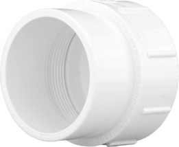 Charlotte Pipe 3 in. PVC DWV Fitting Cleanout Adapter With Plug 00105X 1000HA - £9.73 GBP