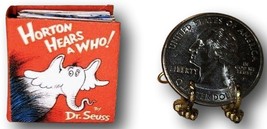 Handcrafted 1:12 Scale Miniature Book Horton Hears A Who 1954 Dr. Seuss Dollhou - £31.31 GBP